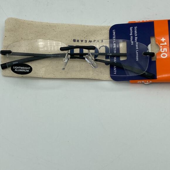 ICU Eyewear Stanford Reading Glasses Readers with Case 1.50 - Picture 10 of 12